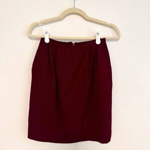 1.STATE Maroon Pencil Skirt, Size Small